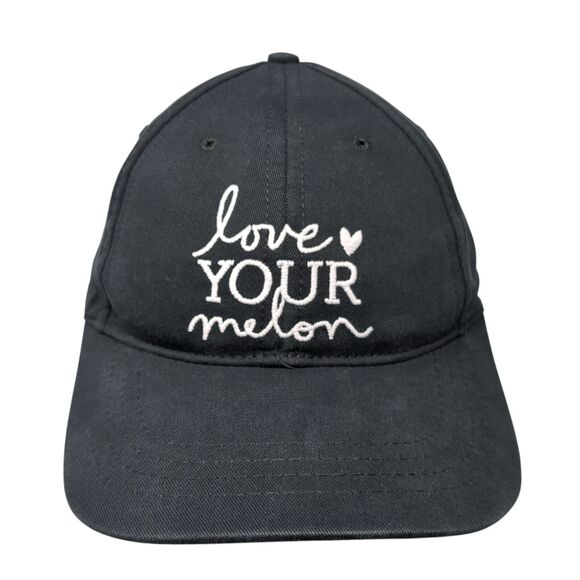Love Your Melon Slideback Hat Black One Size Adjustable Embroidered 6 Panel - Picture 1 of 8